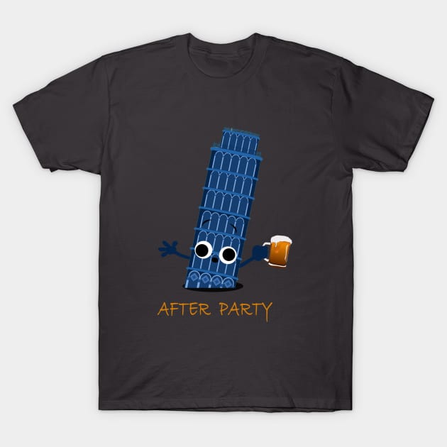 Funny Beer After Party T-Shirt by DesignersMerch